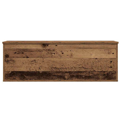 vidaXL Storage Box Old Wood 102 x 35 x 35 cm Engineered Wood