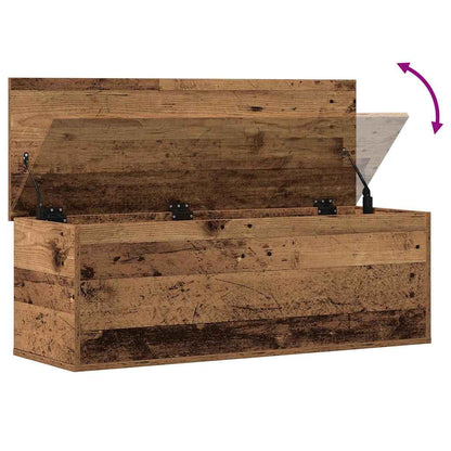 vidaXL Storage Box Old Wood 102 x 35 x 35 cm Engineered Wood