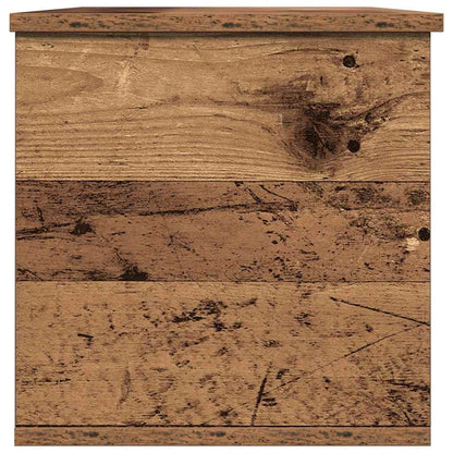 vidaXL Storage Box Old Wood 102 x 35 x 35 cm Engineered Wood