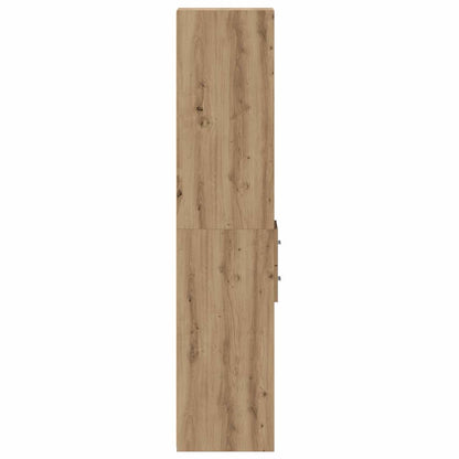 vidaXL Bookcase with Drawer Artisan Oak 30 x 42.4 x 185.2 cm