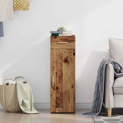 vidaXL Sideboard with Drawer Old Wood 30 x 42.5 x 93 cm
