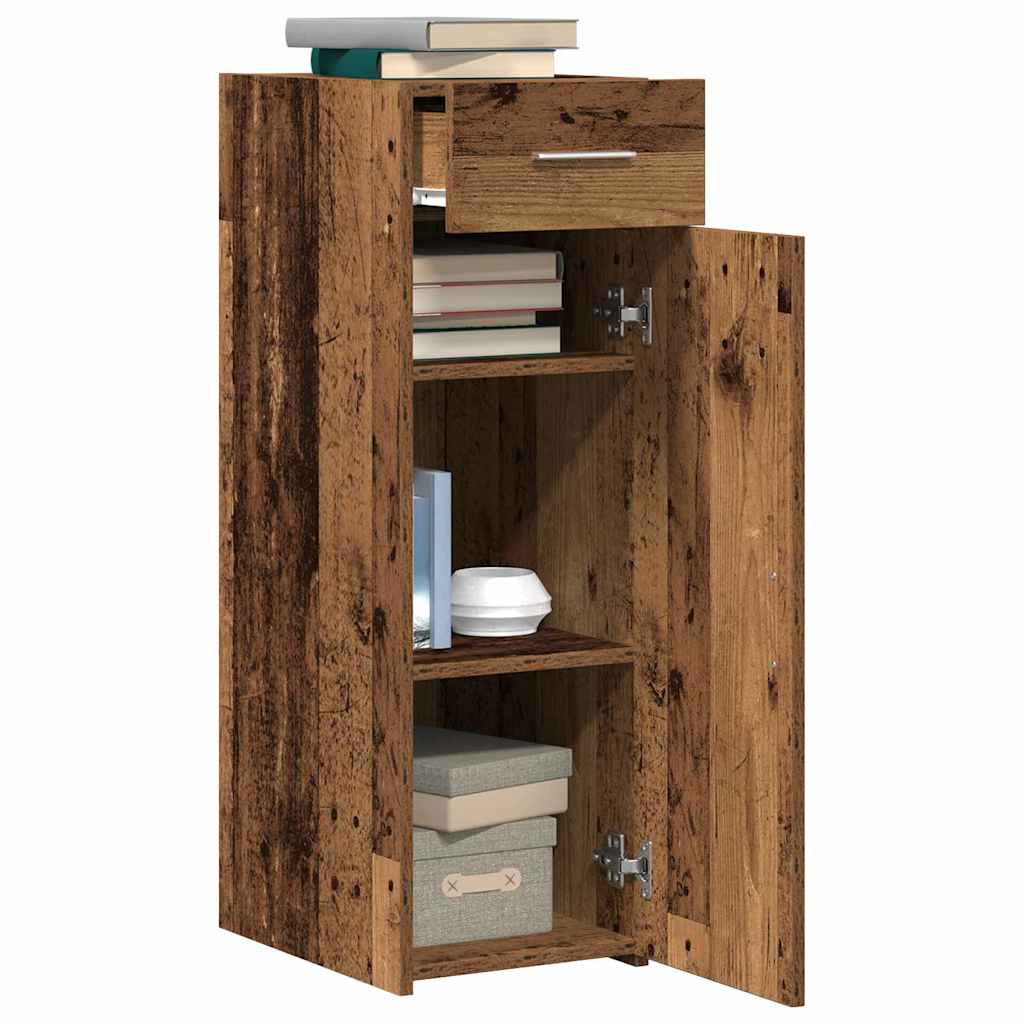vidaXL Sideboard with Drawer Old Wood 30 x 42.5 x 93 cm