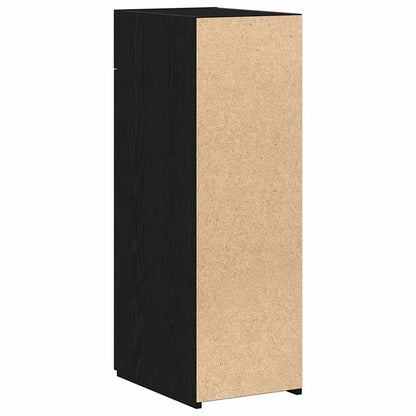vidaXL Sideboard with Drawer Black Oak 30 x 42.5 x 93 cm
