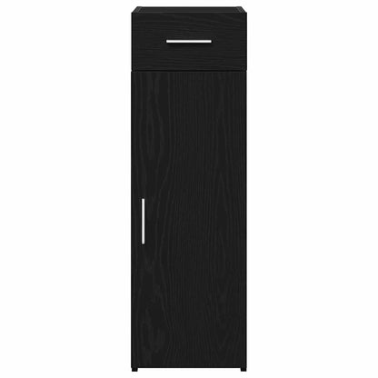vidaXL Sideboard with Drawer Black Oak 30 x 42.5 x 93 cm