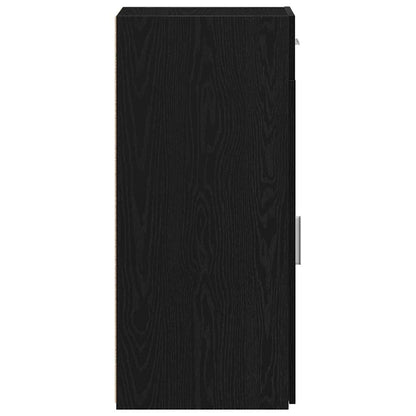 vidaXL Sideboard with Drawer Black Oak 30 x 42.5 x 93 cm