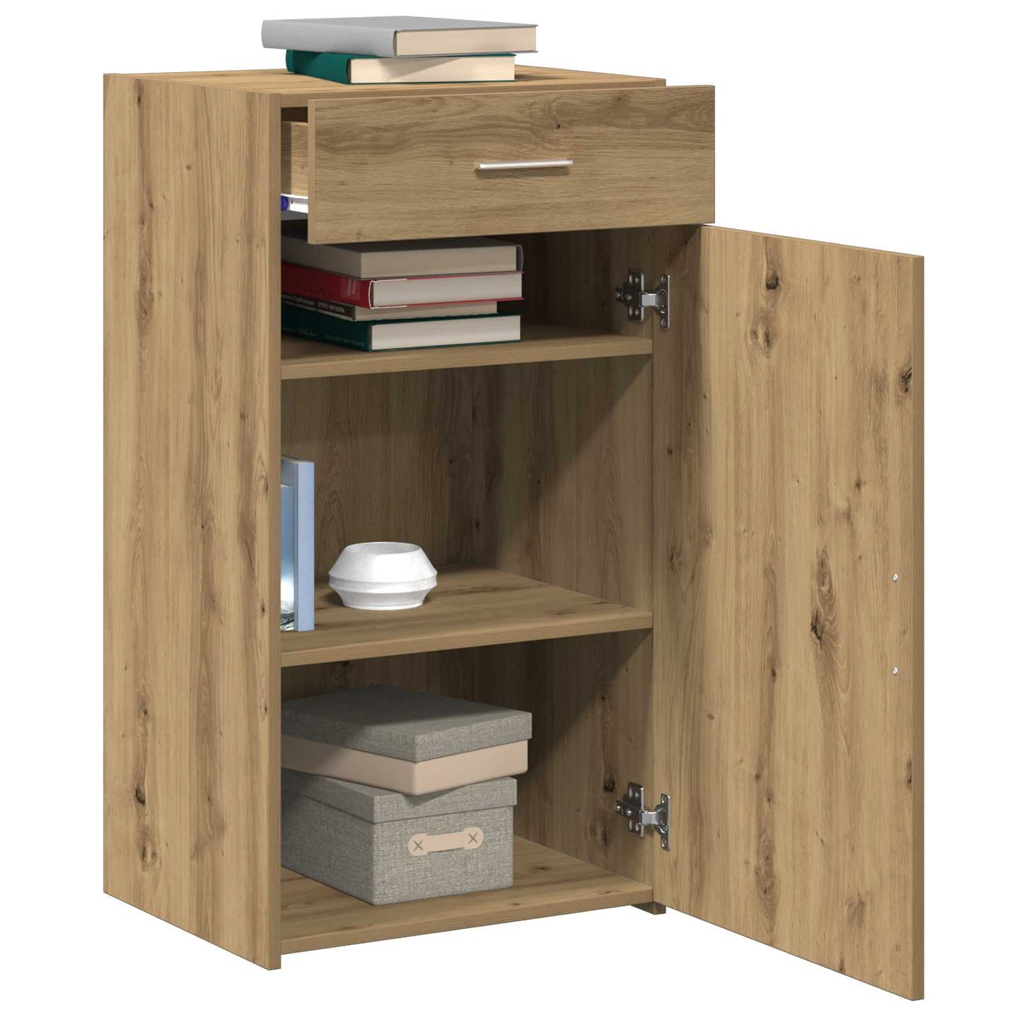 vidaXL Sideboard with Drawer Artisan Oak 50 x 42.5 x 93 cm