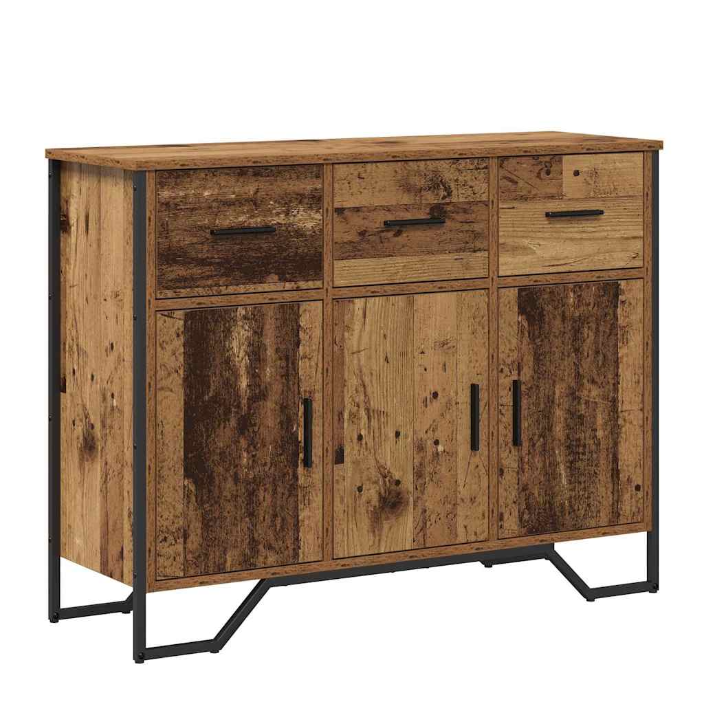 vidaXL Sideboard with Drawer Old Wood 97 x 32.5 x 74.5 cm