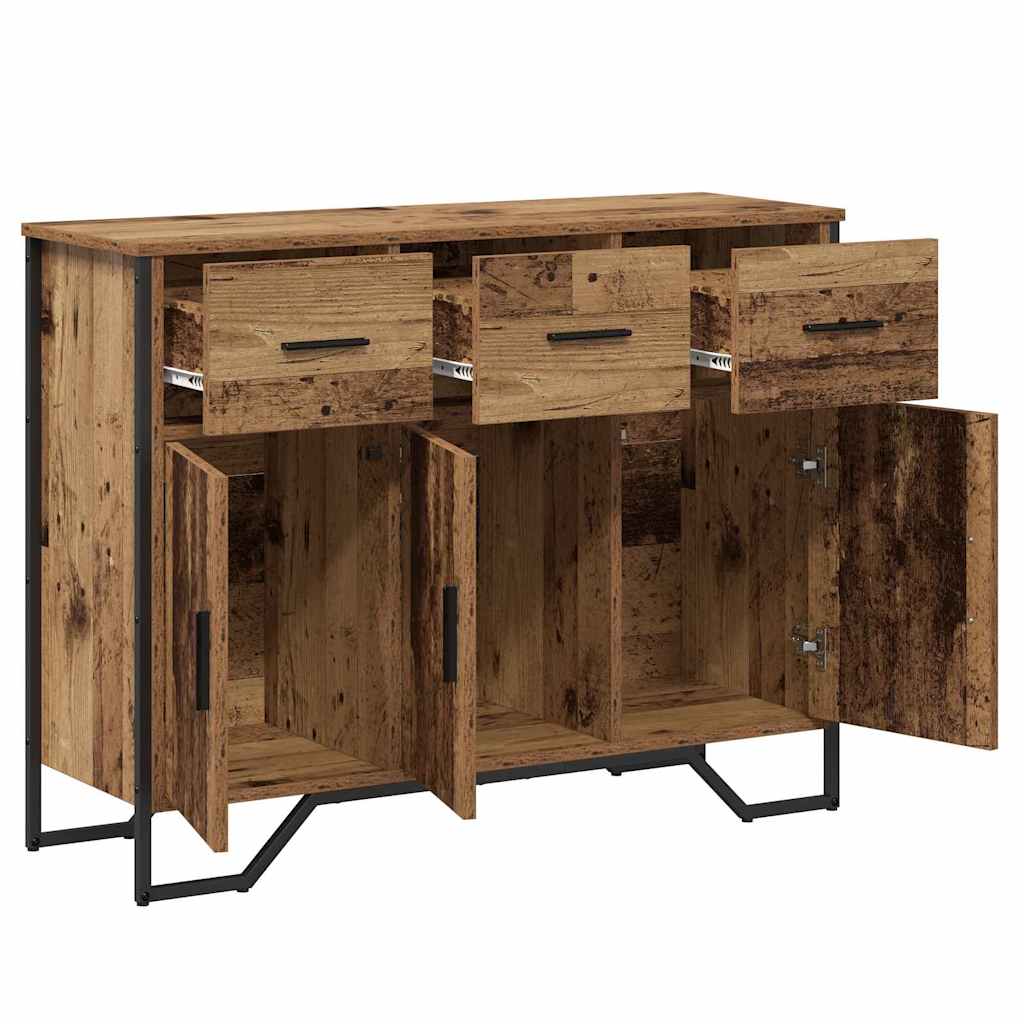 vidaXL Sideboard with Drawer Old Wood 97 x 32.5 x 74.5 cm