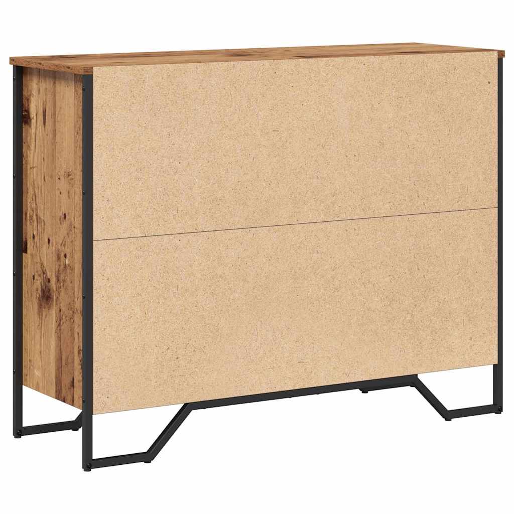 vidaXL Sideboard with Drawer Old Wood 97 x 32.5 x 74.5 cm
