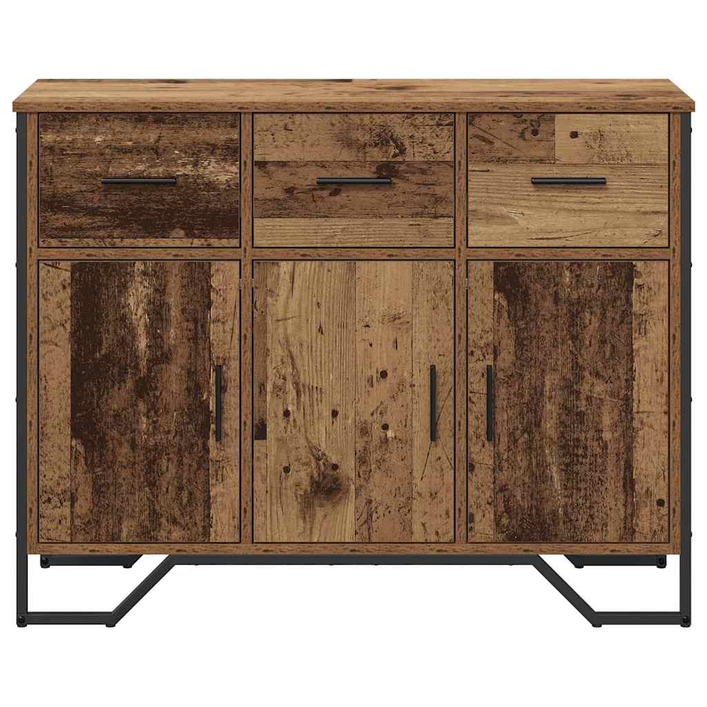 vidaXL Sideboard with Drawer Old Wood 97 x 32.5 x 74.5 cm