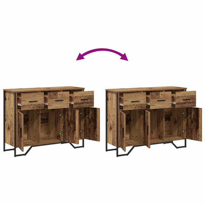 vidaXL Sideboard with Drawer Old Wood 97 x 32.5 x 74.5 cm