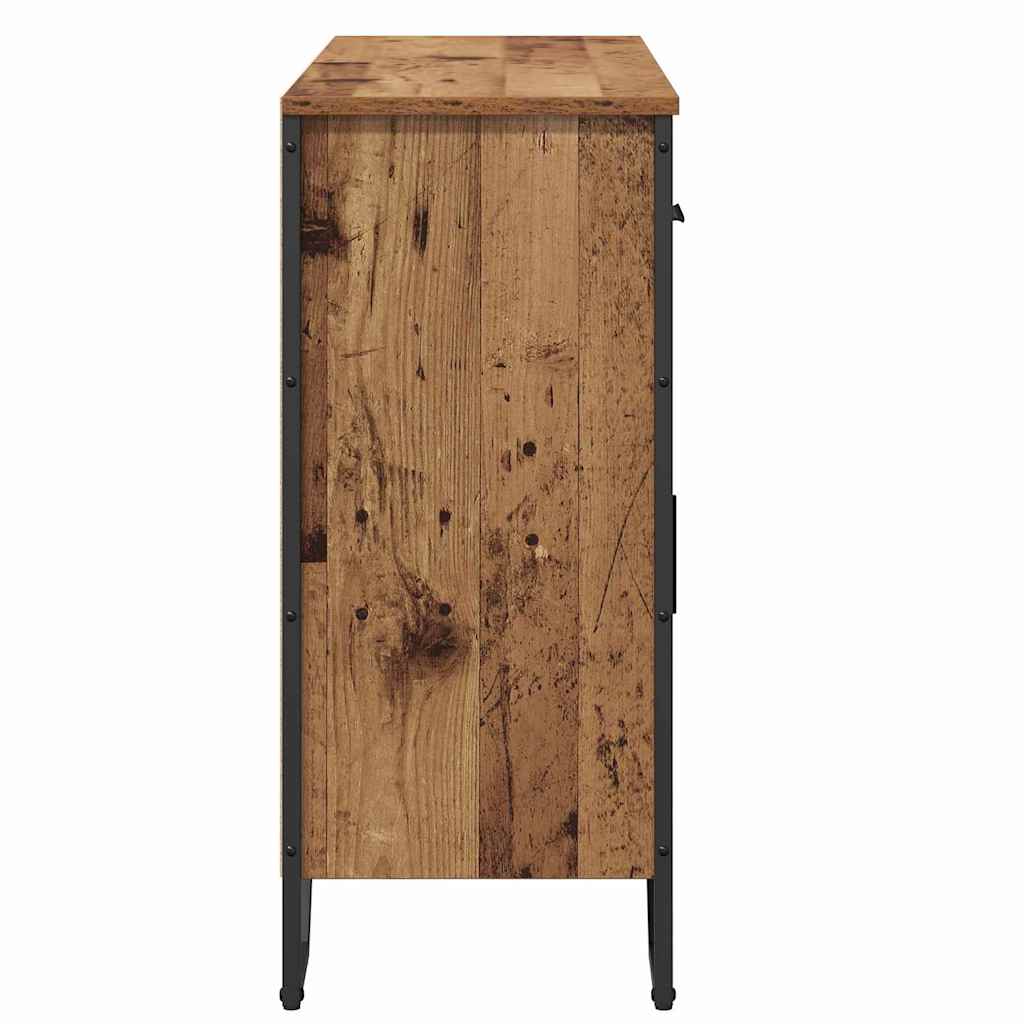 vidaXL Sideboard with Drawer Old Wood 97 x 32.5 x 74.5 cm