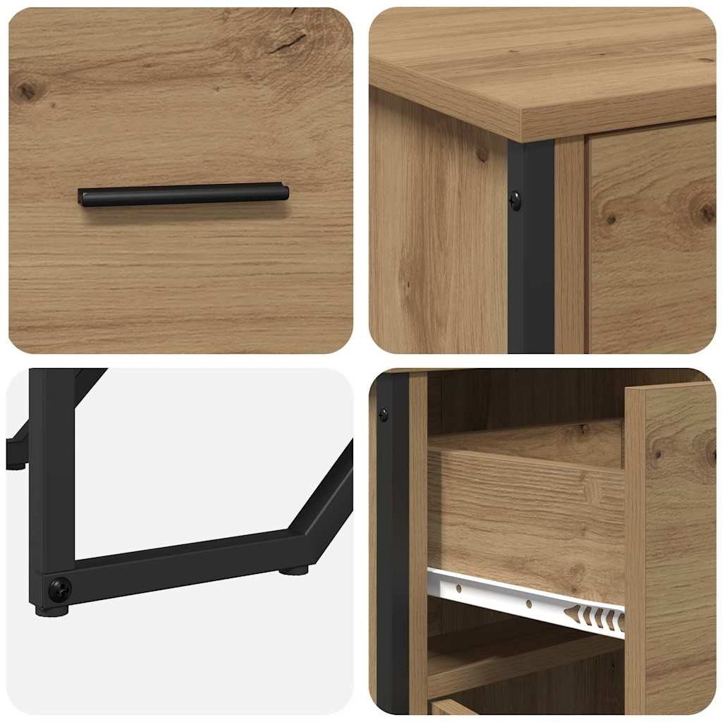 vidaXL Sideboard Artisan Oak 97 x 32.5 x 74.5 cm