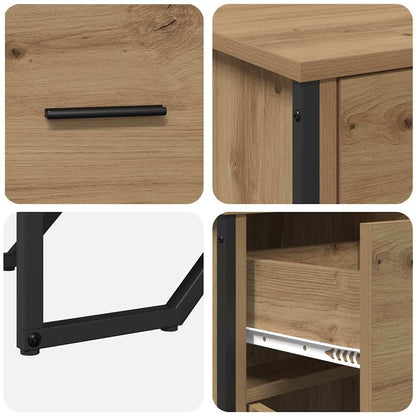 vidaXL Sideboard Artisan Oak 97 x 32.5 x 74.5 cm