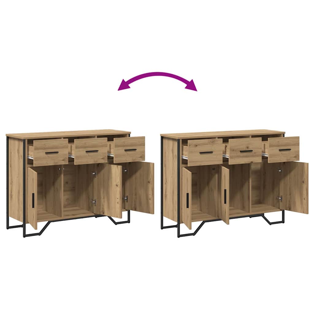 vidaXL Sideboard Artisan Oak 97 x 32.5 x 74.5 cm