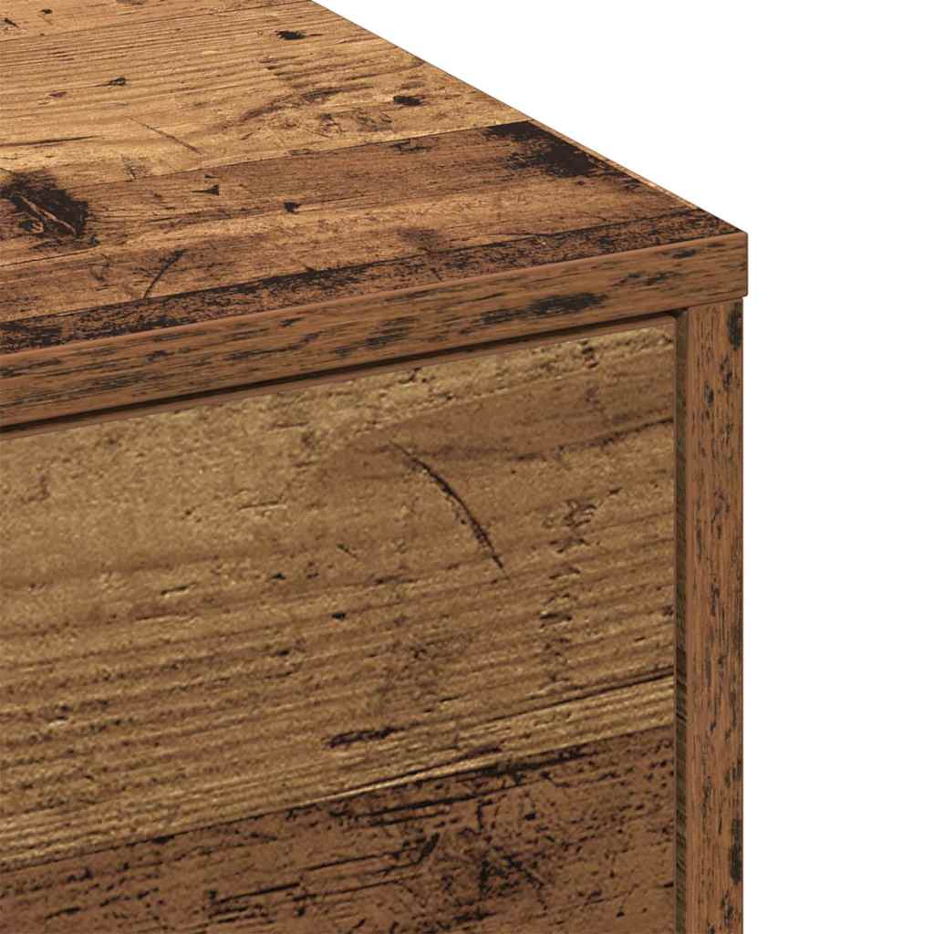 vidaXL Coffee Table Old Wood 90 x 90 x 28 cm Engineered Wood