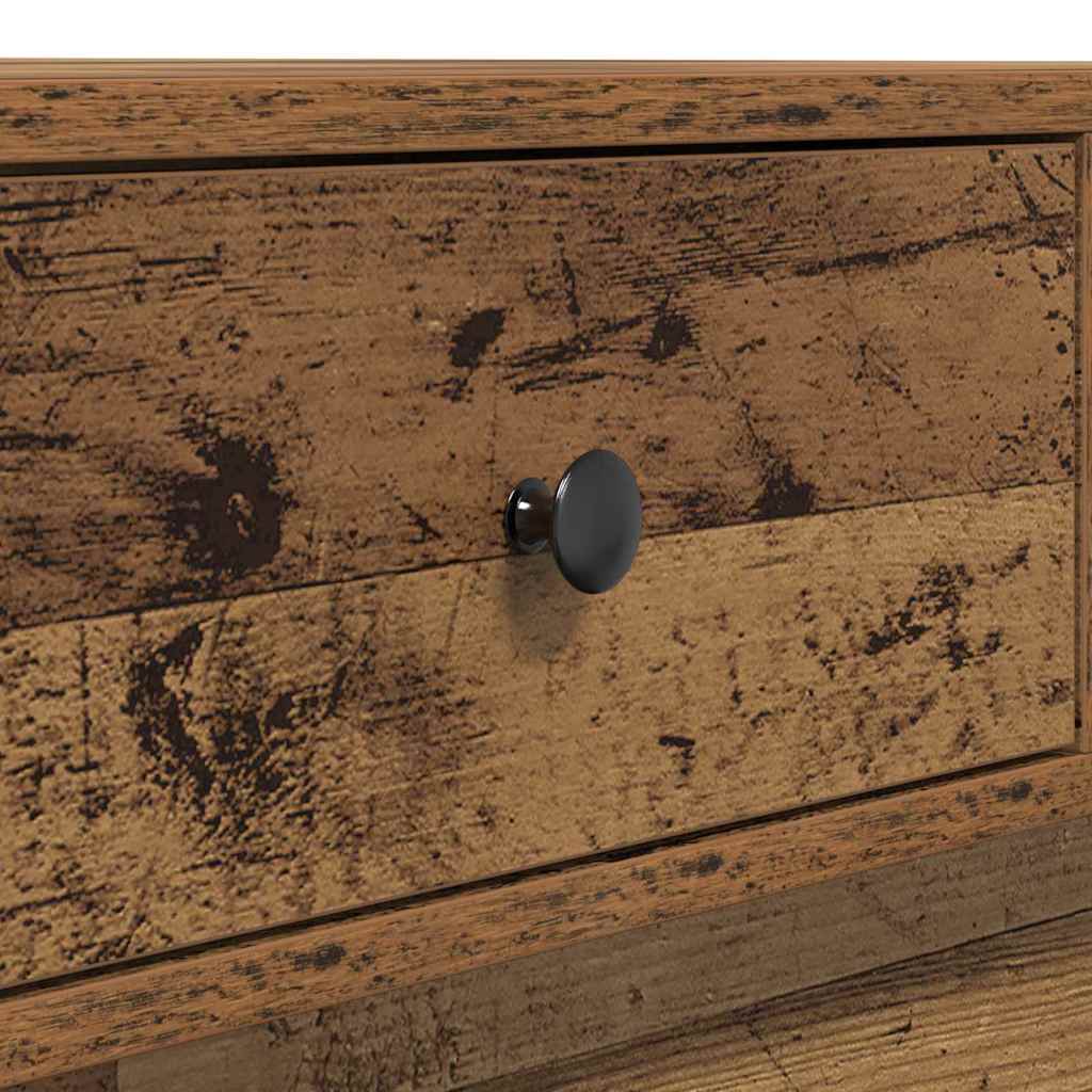 vidaXL Coffee Table Old Wood 90 x 90 x 28 cm Engineered Wood