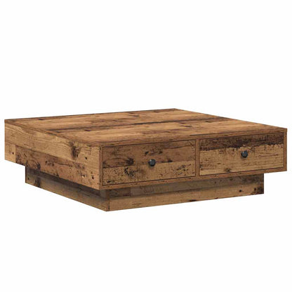 vidaXL Coffee Table Old Wood 90 x 90 x 28 cm Engineered Wood