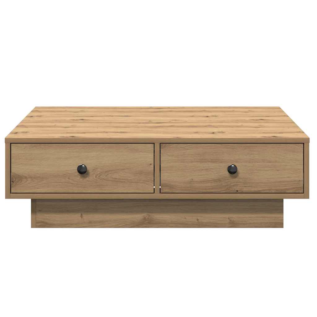 vidaXL Coffee Table Artisan Oak 90 x 90 x 28 cm Engineered Wood