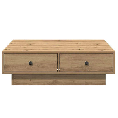 vidaXL Coffee Table Artisan Oak 90 x 90 x 28 cm Engineered Wood