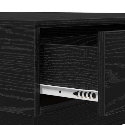 vidaXL Coffee Table Black Oak 90 x 90 x 28 cm Engineered Wood