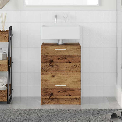 vidaXL Bathroom Cabinet Old Wood 40 x 37 x 59 cm Engineered wood