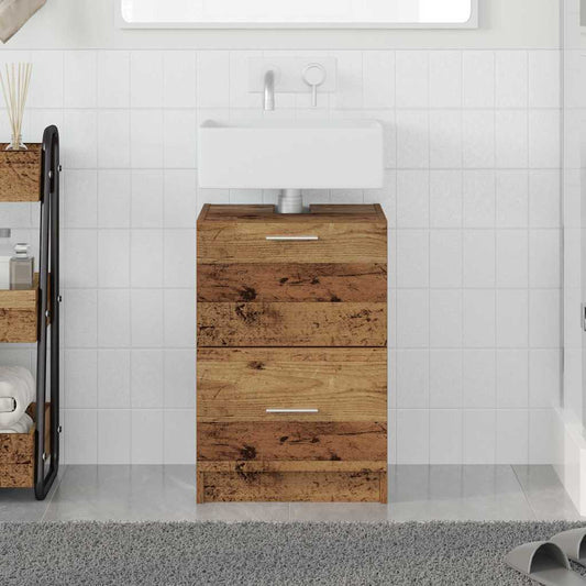 vidaXL Bathroom Cabinet Old Wood 40 x 37 x 59 cm Engineered wood