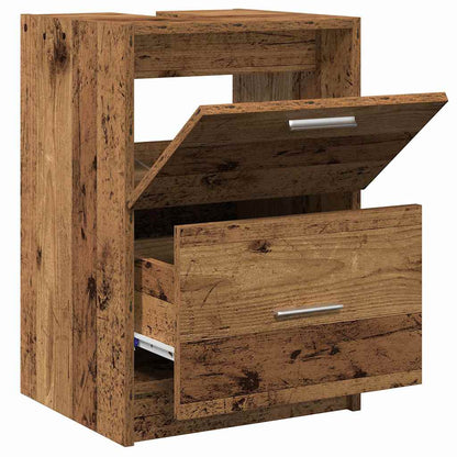 vidaXL Bathroom Cabinet Old Wood 40 x 37 x 59 cm Engineered wood