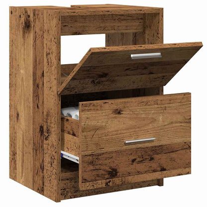 vidaXL Bathroom Cabinet Old Wood 40 x 37 x 59 cm Engineered wood