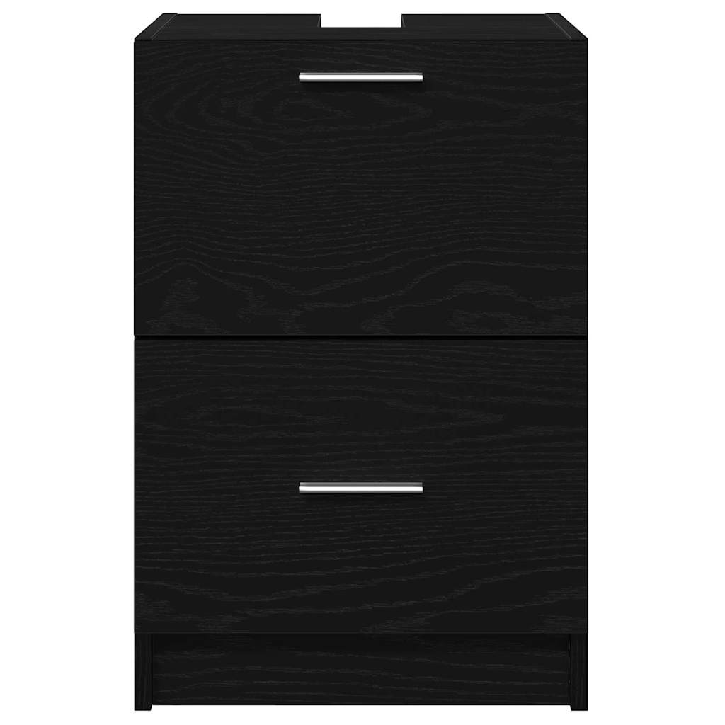 vidaXL Bathroom Cabinet Black Oak 40 x 37 x 59 cm Engineered wood