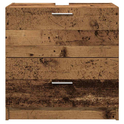 vidaXL Bathroom Cabinet Old Wood 59 x 37 x 59 cm Engineered wood