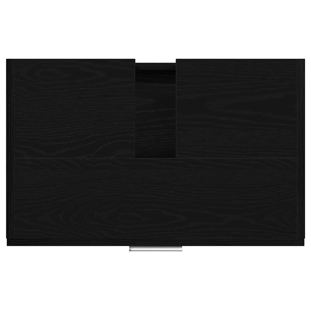 vidaXL Bathroom Cabinet Black Oak 59 x 37 x 59 cm Engineered wood