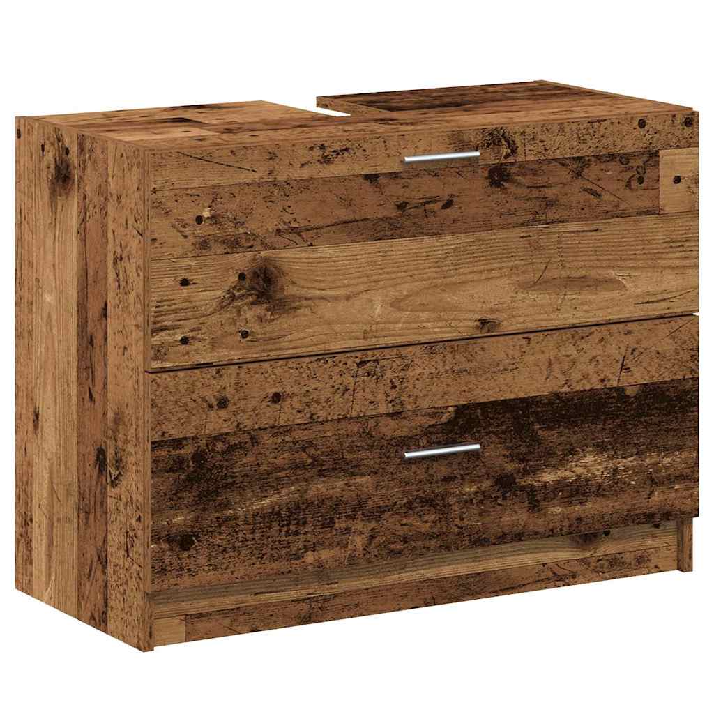 vidaXL Bathroom Cabinet Old Wood 78 x 37 x 59 cm Engineered wood