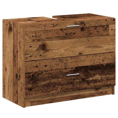 vidaXL Bathroom Cabinet Old Wood 78 x 37 x 59 cm Engineered wood