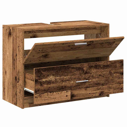 vidaXL Bathroom Cabinet Old Wood 78 x 37 x 59 cm Engineered wood