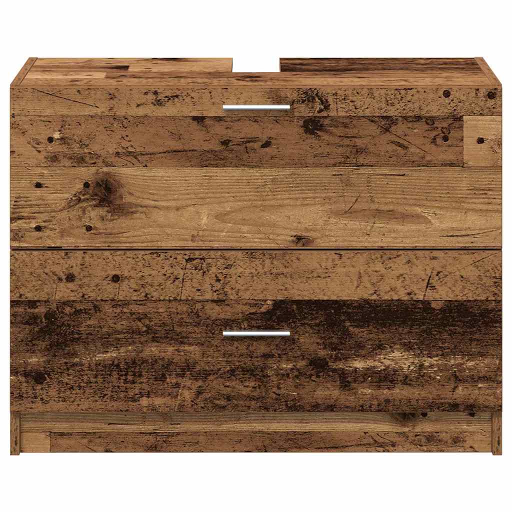 vidaXL Bathroom Cabinet Old Wood 78 x 37 x 59 cm Engineered wood