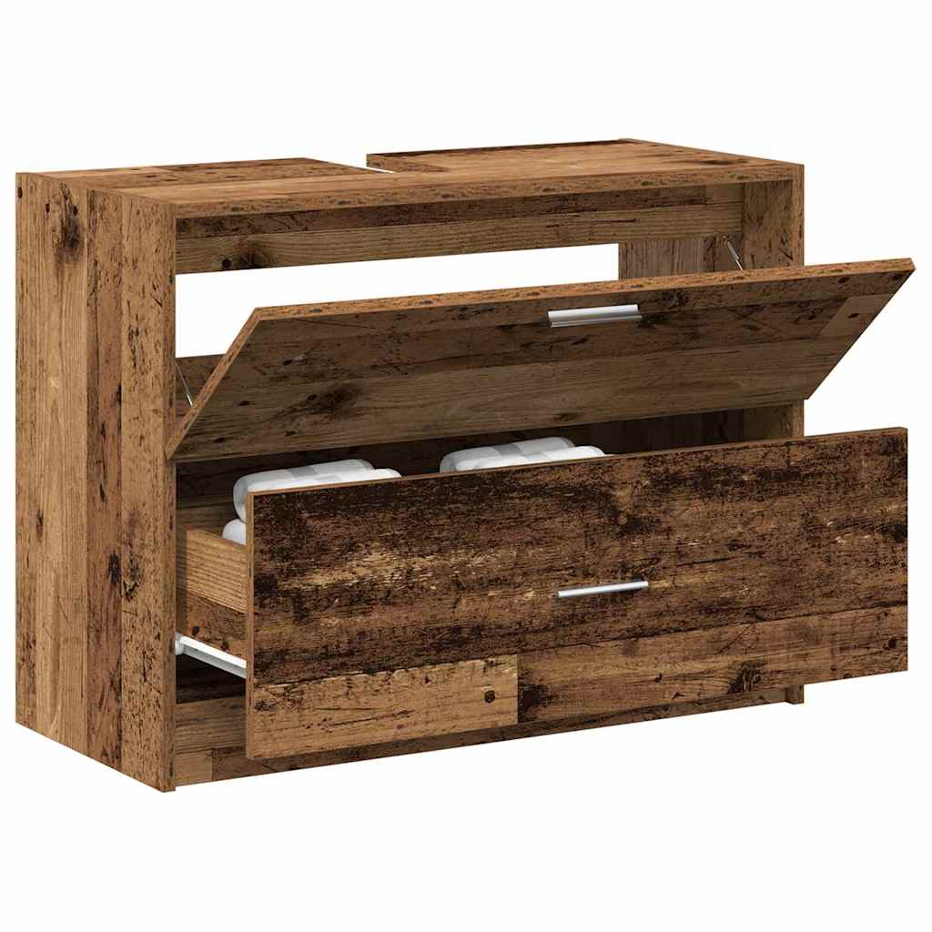 vidaXL Bathroom Cabinet Old Wood 78 x 37 x 59 cm Engineered wood