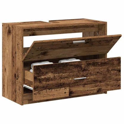 vidaXL Bathroom Cabinet Old Wood 78 x 37 x 59 cm Engineered wood