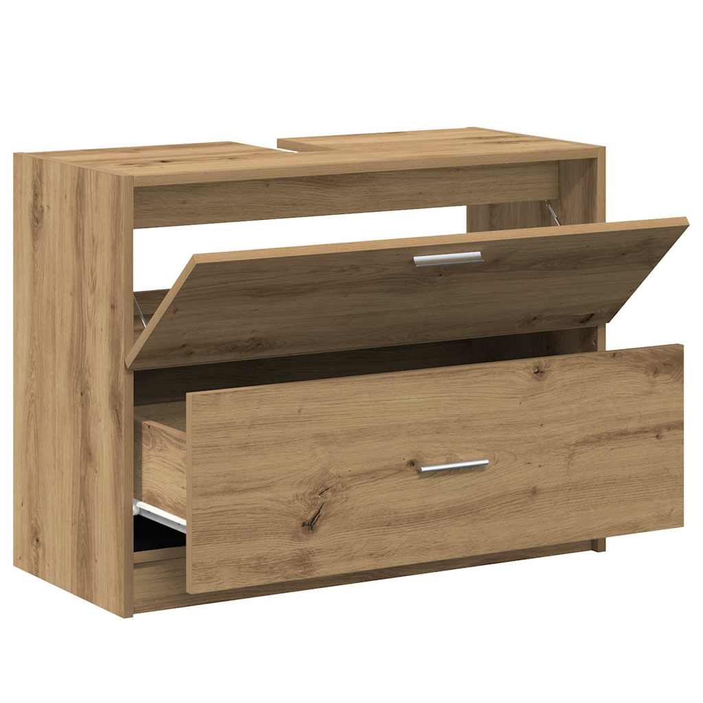 vidaXL Bathroom Cabinet Artisan Oak 78 x 37 x 59 cm Engineered wood