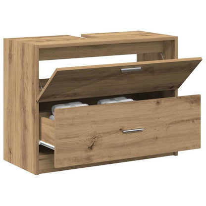 vidaXL Bathroom Cabinet Artisan Oak 78 x 37 x 59 cm Engineered wood