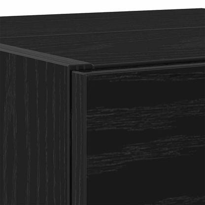 vidaXL Bathroom Cabinet Black Oak 78 x 37 x 59 cm Engineered wood