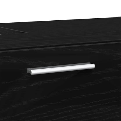 vidaXL Bathroom Cabinet Black Oak 78 x 37 x 59 cm Engineered wood