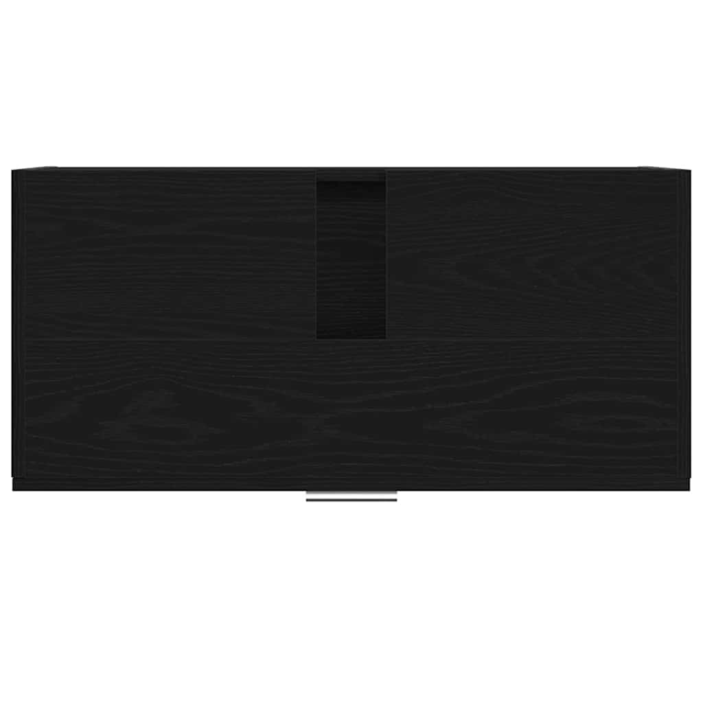 vidaXL Bathroom Cabinet Black Oak 78 x 37 x 59 cm Engineered wood