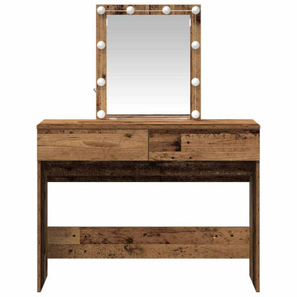 vidaXL Dressing Table Old Wood 100 x 40 x 130 cm Engineered Wood