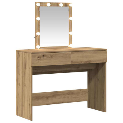 vidaXL Dressing Table Artisan Oak 100 x 40 x 130 cm Engineered Wood