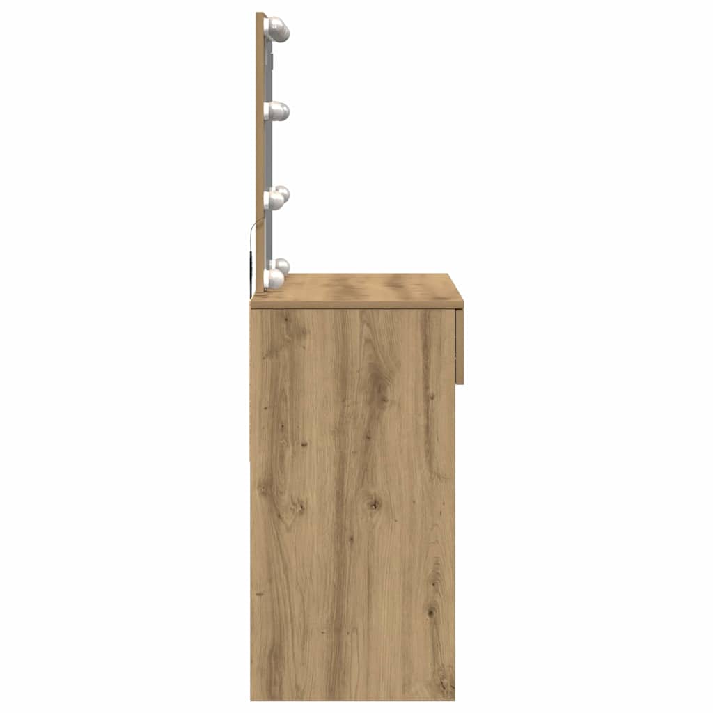 vidaXL Dressing Table Artisan Oak 100 x 40 x 130 cm Engineered Wood