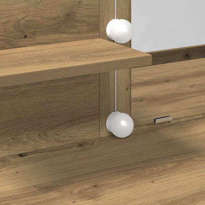 vidaXL Dressing Table Artisan Oak 100 x 40 x 130 cm Engineered Wood