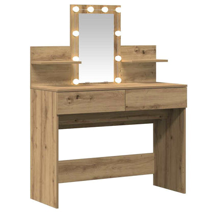 vidaXL Dressing Table Artisan Oak 100 x 40 x 130 cm Engineered Wood