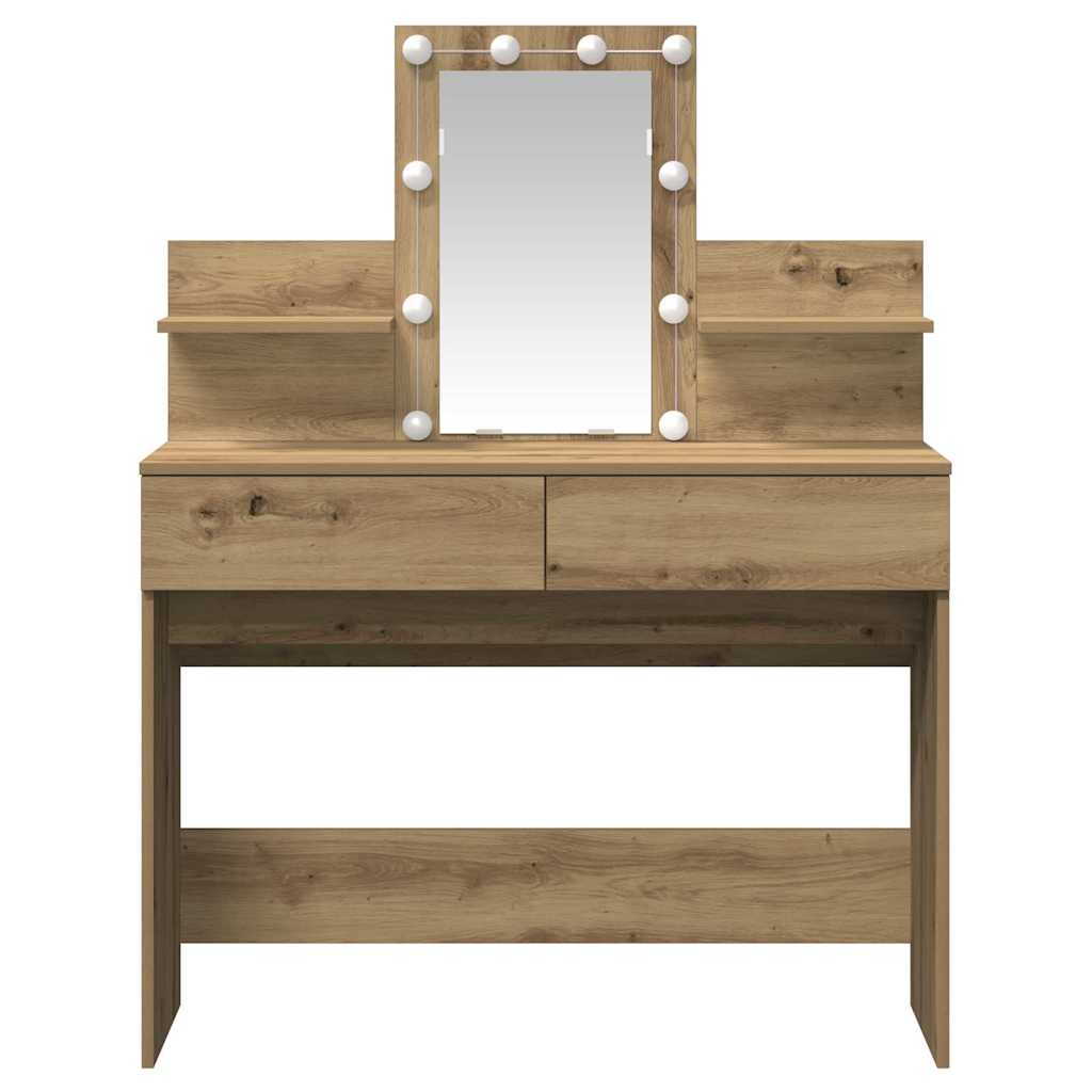 vidaXL Dressing Table Artisan Oak 100 x 40 x 130 cm Engineered Wood