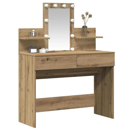 vidaXL Dressing Table Artisan Oak 100 x 40 x 130 cm Engineered Wood